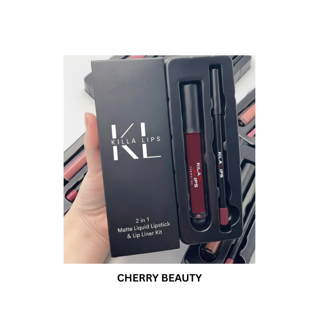 LIP KIT #18 CHERRY BEAUTY