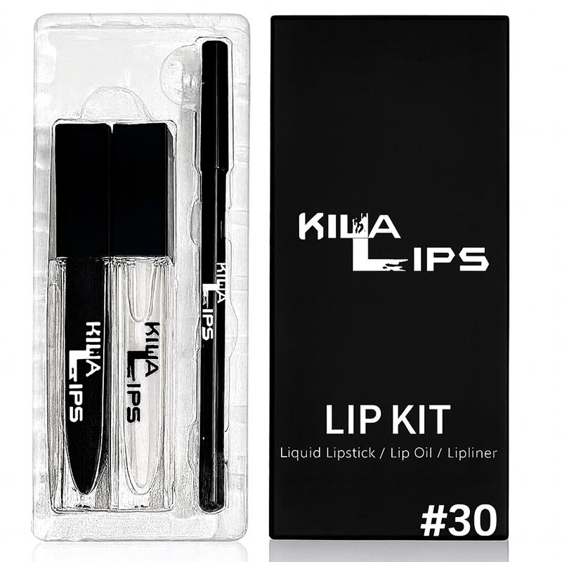 3 in 1 lip kit #30 (INTENSE BLACK)