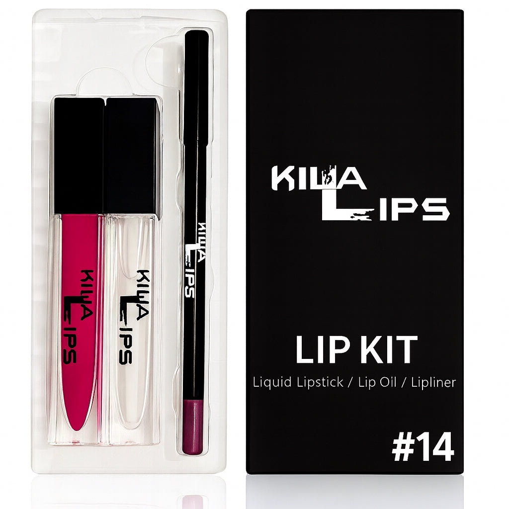 3 in 1 lipkit #14 (BERRY PURPLE)