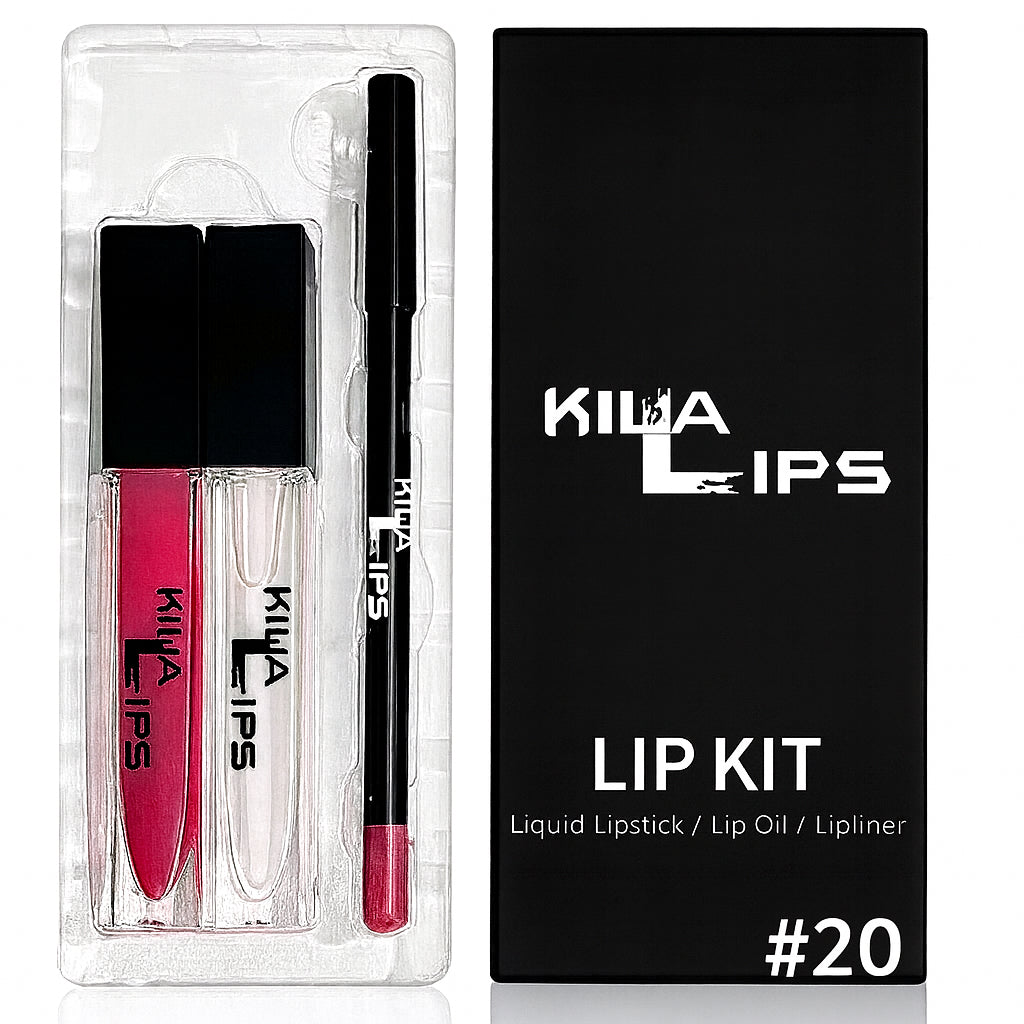 3 in 1 lip kit #20 (ROSE PINK)