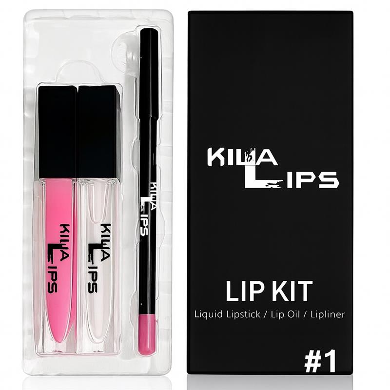 3 in 1 lip kit #1 (VIBRANT PINK)